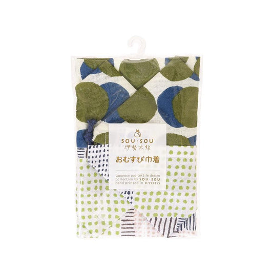 SOUSOU Ise-Cotton Pouch Green - LOG-ON