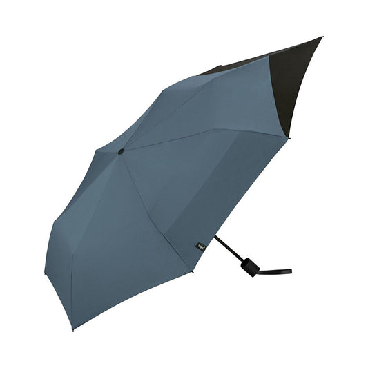 W.P.C. S24 Back Protect Fold Umbrella Bluegrey X Black  (300g)