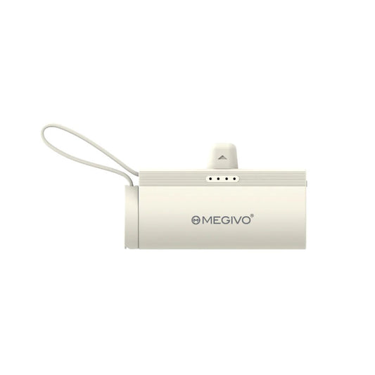 MEGIVO Zap ToGo 5000mAh Multi-Functional Tiny Powerbank Type C Sandy Cream