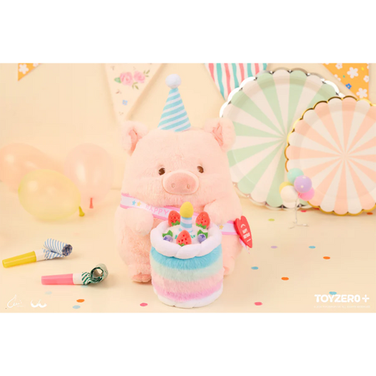 TOYZEROPLUS LuLu the Piggy Birthday LuLu Plush Toy