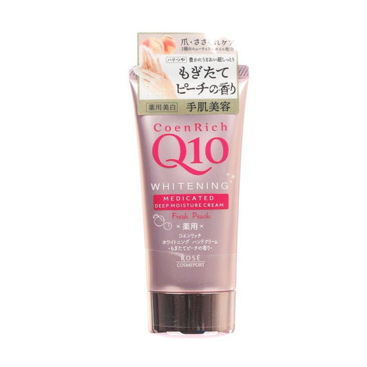 KOSE Q10 Medicated Hand Cream (Peach) 80g (80g) - LOG-ON
