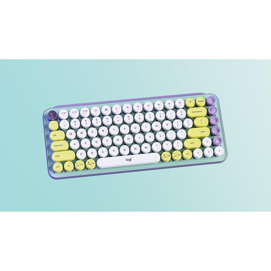 LOGITECH Pop Keys Wireless Keyboard Daydream Lavender - LOG-ON