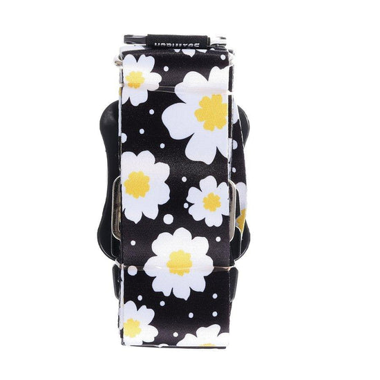 SIFFLER Luggage Belt Modern Flower Black/White (160g) - LOG-ON