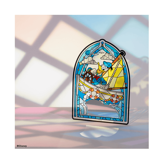DISNEY Stained Glass Artframe Donald Duck - LOG-ON
