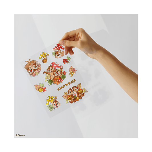 DISNEY Stained Glass Sticker Chip 'n' Dale