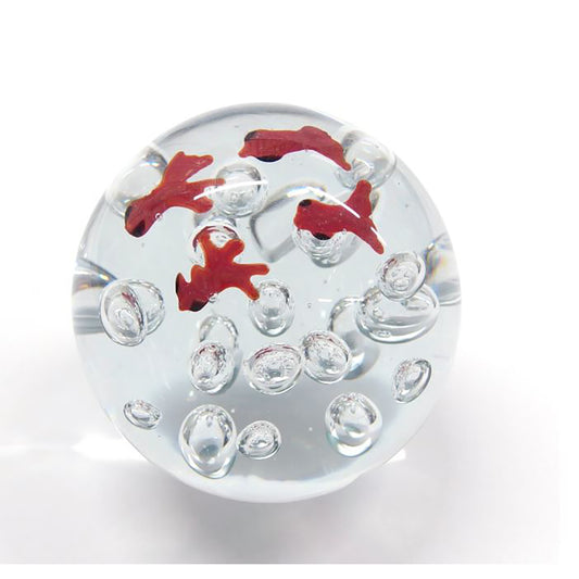 KEY STONE Glass Art - Goldenfish  (610g)