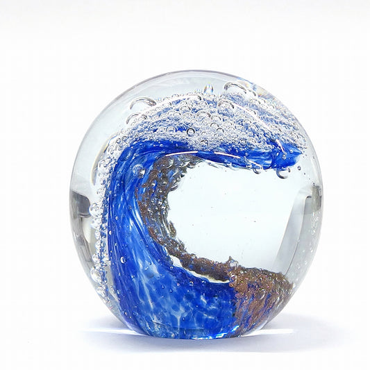 KEY STONE Glass Art - Ocean Wave  (610g)