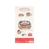 GREETING LIFE Christmas Card - Landscape Card Santa House - LOG-ON