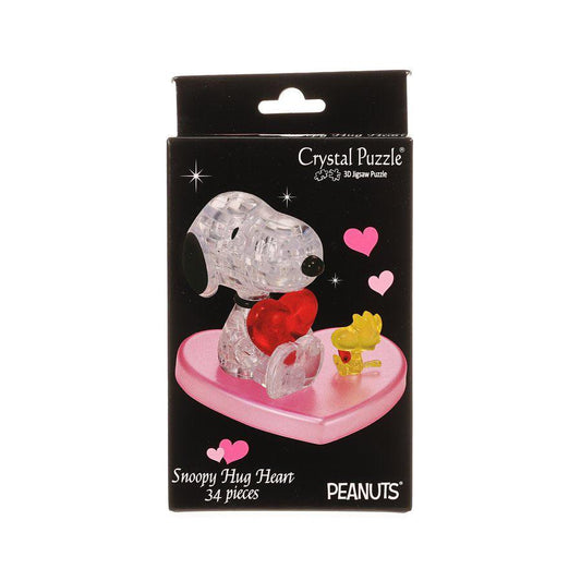 3D CRYSTAL PUZZLE 3D Crystal Puzzle Snoopy Hug Heart - LOG-ON