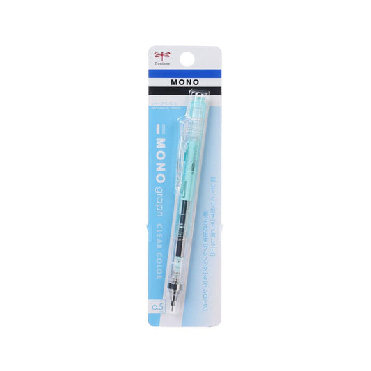 TOMBOW Monograph Mechanical Pencil 0.5mm Clear Mint - LOG-ON