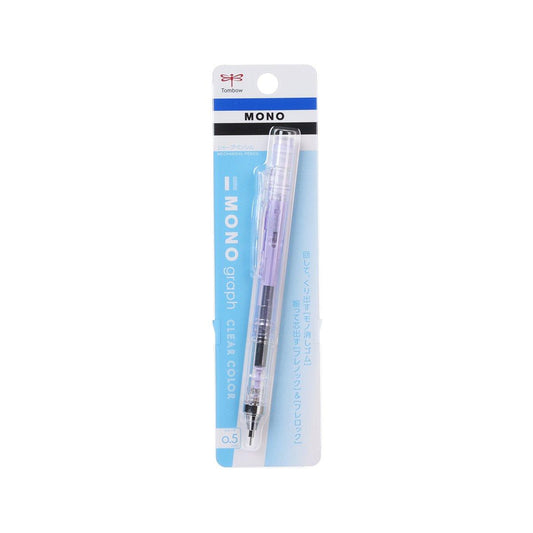 TOMBOW Monograph Mechanical Pencil 0.5mm Clear Purple - LOG-ON