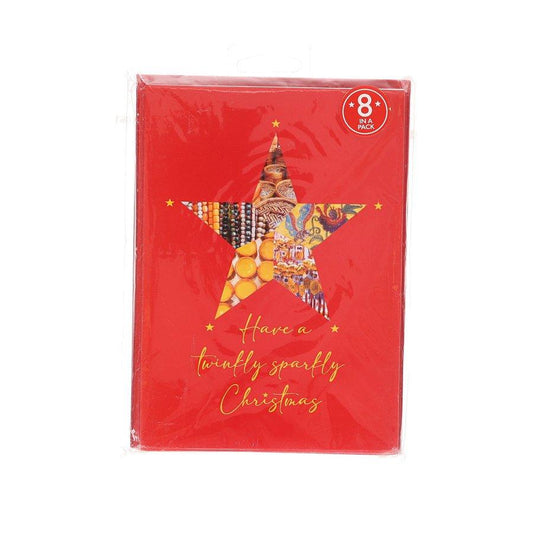Have a Totally Sparkly Christmas Card 8pcs - LOG-ON