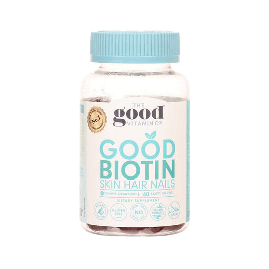 THE GOOD VITAMIN CO Good Biotin Hair Skin Nails Dietary Supplement Gummy (60pcs) - LOG-ON