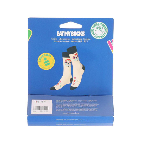EATMYSOCKS Socks Calaca White - LOG-ON