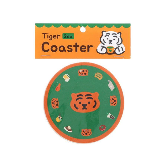 MUZIK_TIGER Muzik Tiger Coaster Set (2pcs/set) - LOG-ON