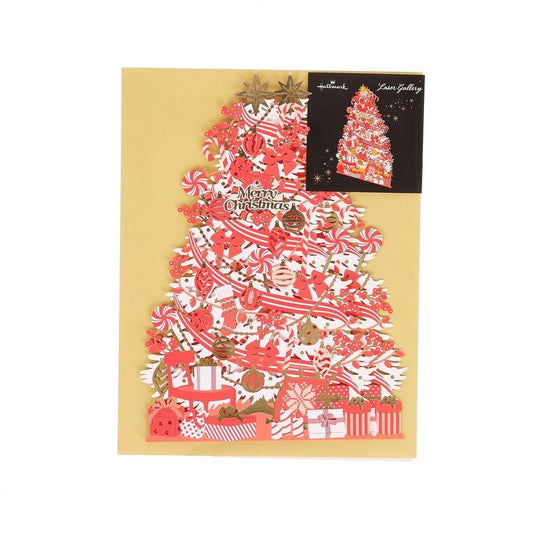 HALLMARK Xmas Card Pop Up - Red Tree (30g) - LOG-ON