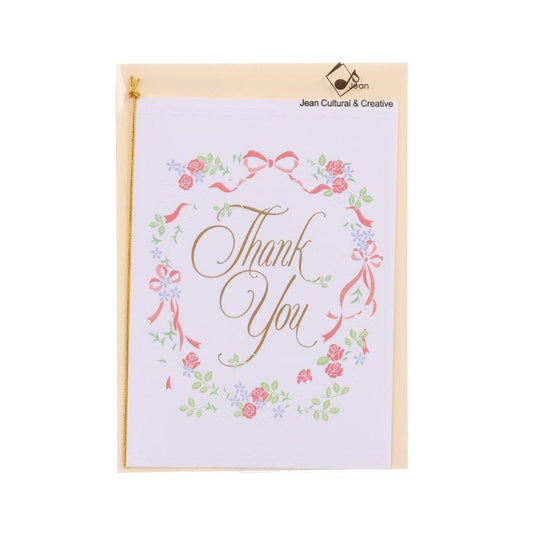 SANRIO Thank You Card - Wreath - LOG-ON