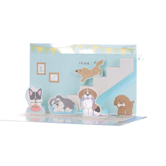 SANRIO Birthday Card Pop Up - Dog Face - LOG-ON