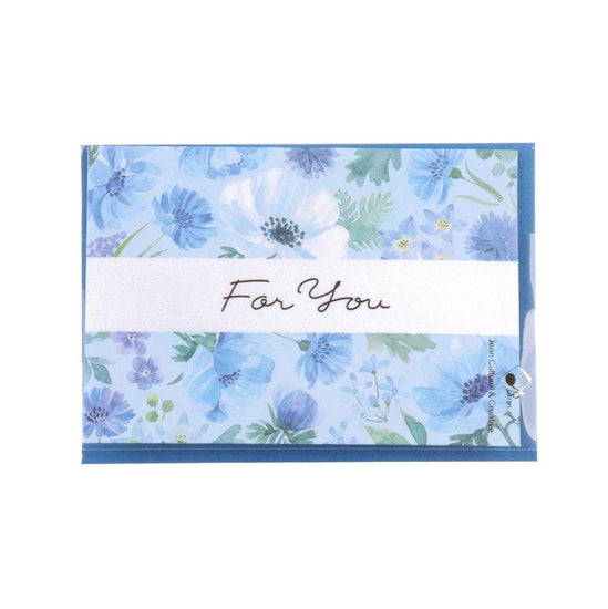 SANRIO For You Card Pop Up - Blue Flower - LOG-ON