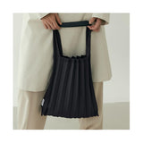 PLEATSMAMA PM11ZWSB01 Shoulder Bag Charcoal - LOG-ON