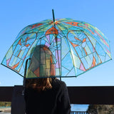 TOMO Stained Glass Umbrella Hummingbird (365g) - LOG-ON