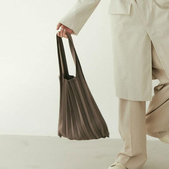 PLEATSMAMA PM11ZWSB01 Shoulder Bag Taupe Beige - LOG-ON