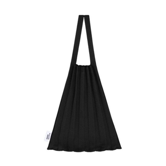 PLEATSMAMA PM11ZW-MB01 Mini Tote Bag Black - LOG-ON