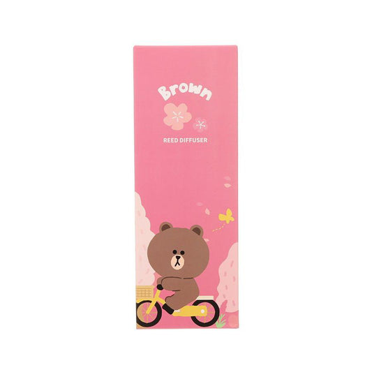 LINE Blooming Day's Reed Diffuser – BROWN (130mL) - LOG-ON