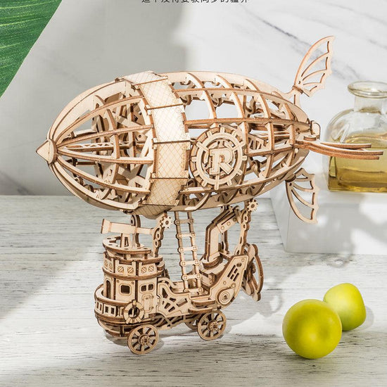 ROBOTIME ROKR Airship Wooden Puzzle - LOG-ON