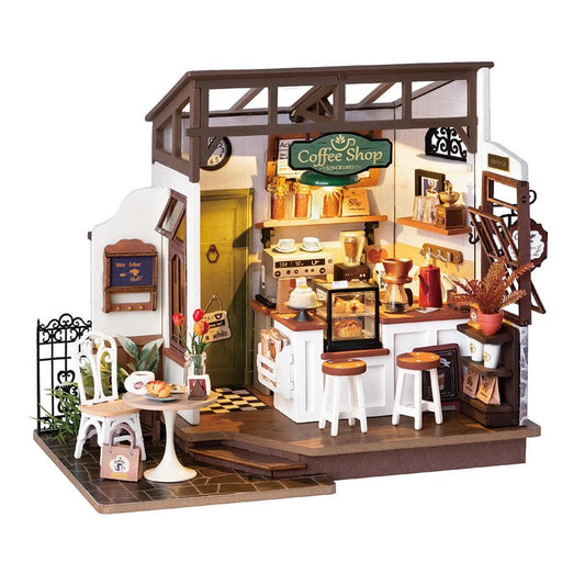 ROBOTIME Rolife No.17 Café Miniature House Kit - LOG-ON