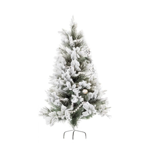 JLINE Xmas Tree With Led Half Wall 7.4 ft - Snowy - LOG-ON