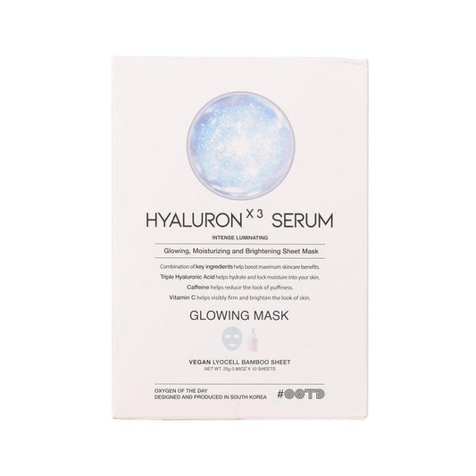 OOTD Triple Hyaruron Acid Serum Glowing Mask