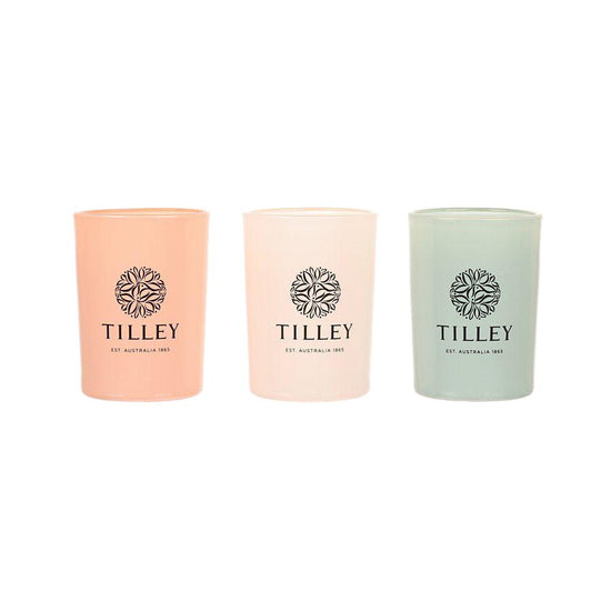 TILLEY Trio Votive Candles Boxed Gift Set 3 x 70g (210g) - LOG-ON