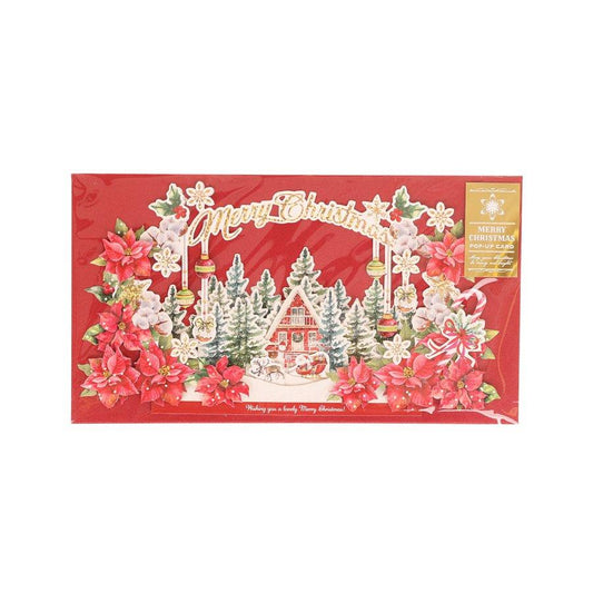 APJ Xmas Card Pop Up - Forest Red (29g) - LOG-ON