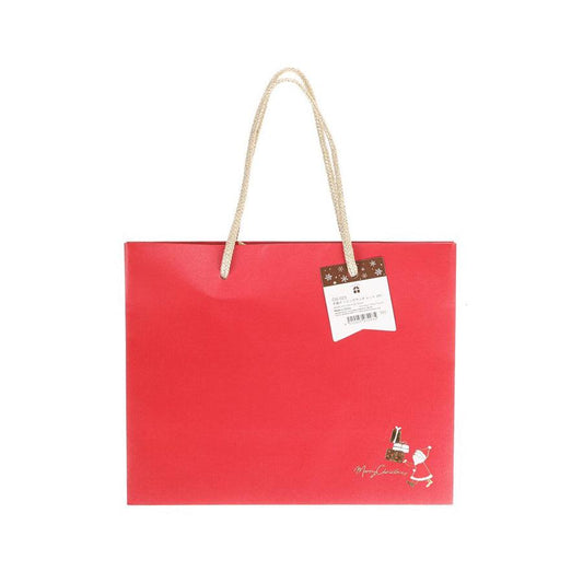 TSUTSUMU Xmas Paper Bag 21 X 26 cm - Red (73g) - LOG-ON