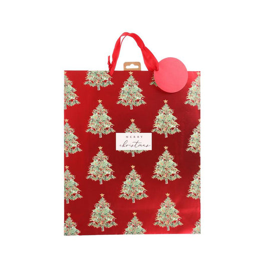 GLICK Xmas Paper Bag Shopper - Festive Tree - LOG-ON