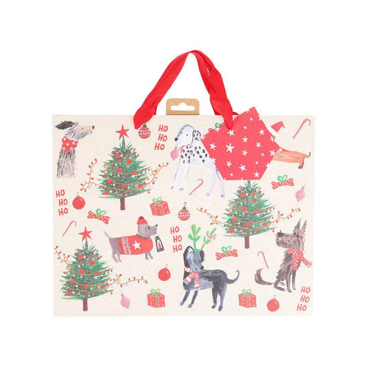 GLICK Xmas Paper Bag Large - Bow-Wow - LOG-ON