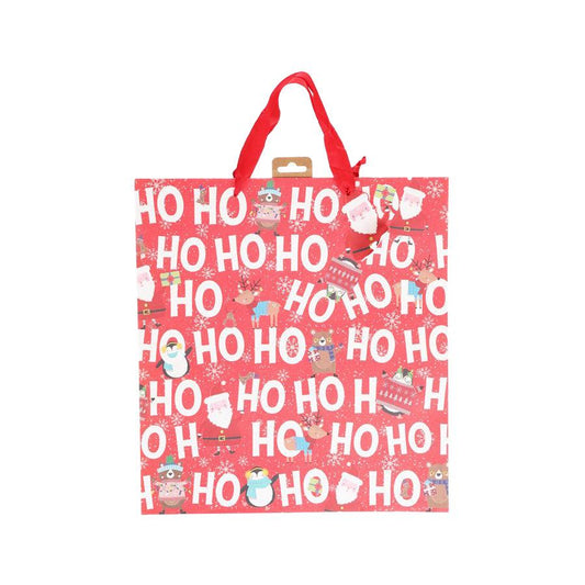GLICK Xmas Paper Bag Deep Shopper - Hohoho - LOG-ON