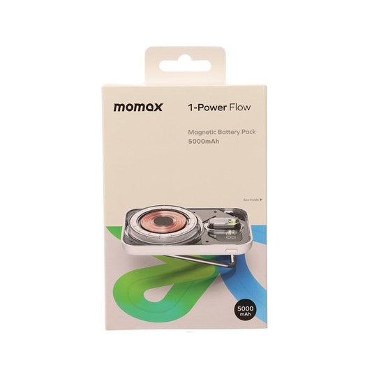 MOMAX 1-Power Flow 5000mAh Magnetic Powerbank - LOG-ON