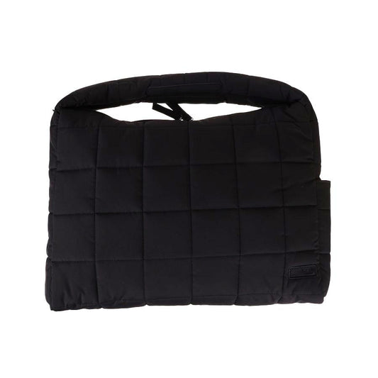 ARCHETYPE Oasis Quilted Satchel Black - LOG-ON