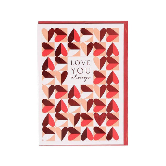 ARTFILE Valentine's Day Card - Love You Always - LOG-ON
