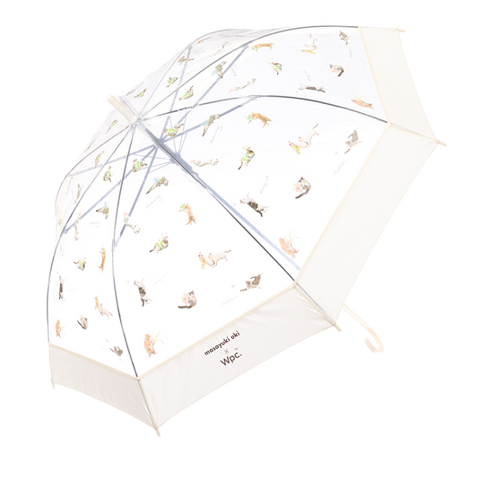 W.P.C. Masayuki Oki Cat Plastic Umbrella Off White  (390g)