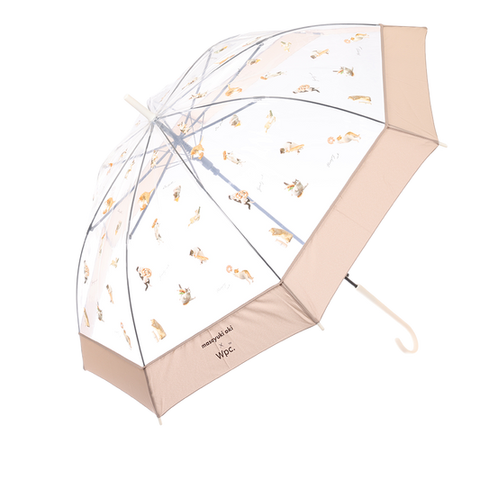 W.P.C. Masayuki Oki Cat Plastic Umbrella Beige  (390g)