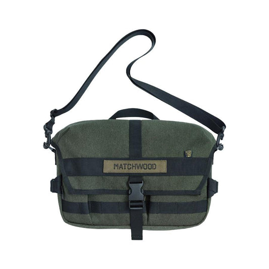 MATCHWOOD Army Messenger Bag - Black (690g) - LOG-ON