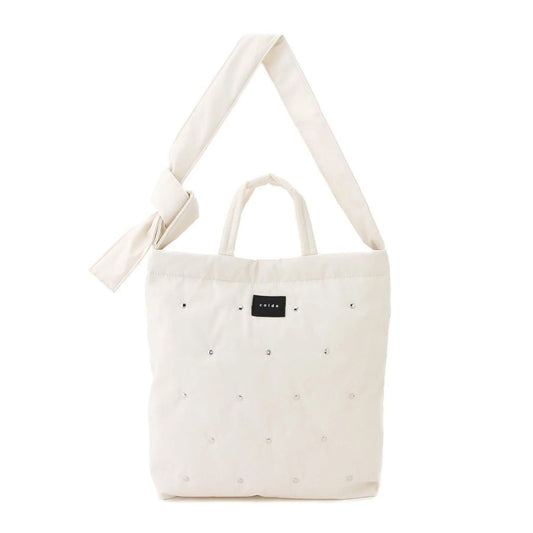 TRYSIL A4 Tote Studded -02 Ivory  (400g)