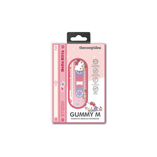 THECOOPIDEA Thecoopidea X Sanrio Gummy M 5000mAh Cassette Style Magnetic Powerbank Hello Kitty