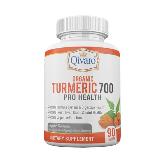 QIVARO Organic Turmeric 700 Pro Health (90pcs) - LOG-ON