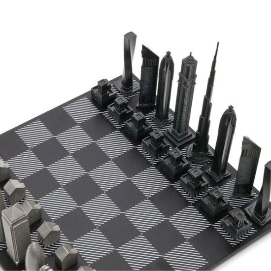 SKYLINE_CHESS Skyline Chess Tokyo Acrylic (Wooden BD) - LOG-ON