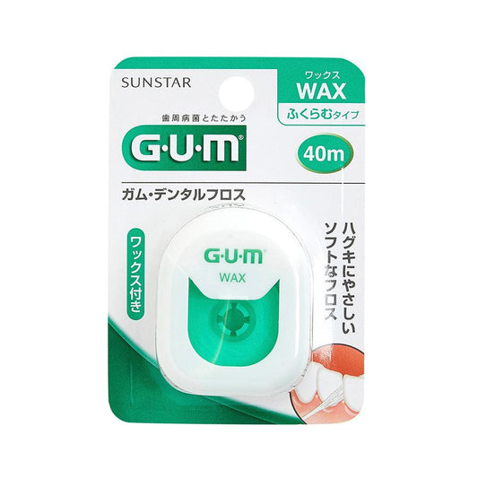 GUM Gum Dental Floss Wax 40M(Expanding Type) - LOG-ON