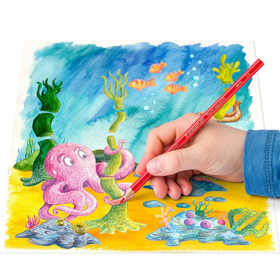 STAEDTLER Noris Aquarell Aqua Color Pencil 24 Color - LOG-ON